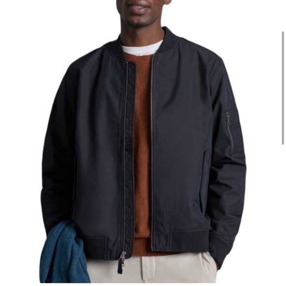 Everlane Mens Uniform The Bomber Utility Jacket in Black NWT - Picture 5 of 16